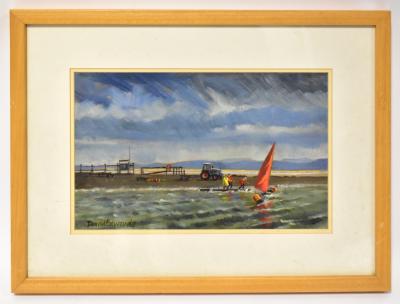 DAVID EDWARDS; oil, 'West Kirby', framed.