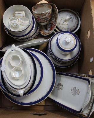 A mixed lot of assorted dinnerware to include Royal Thailand example.